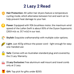 Laifen Swift Special High Speed Hair Dryer Bundle