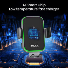 iQuick RX3 15W Wireless Charging Induction Car Mount Black