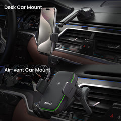 iQuick RX3 15W Wireless Charging Induction Car Mount Black