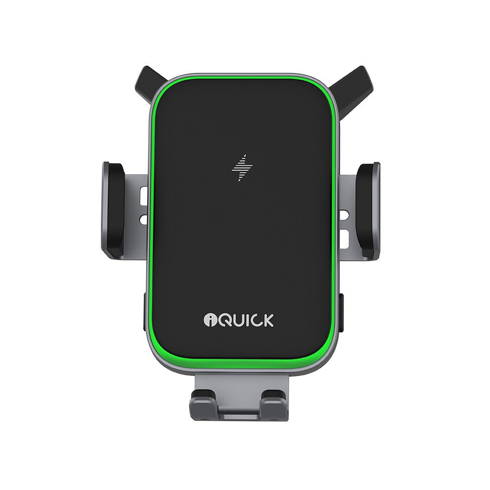 iQuick RX3 15W Wireless Charging Induction Car Mount Black